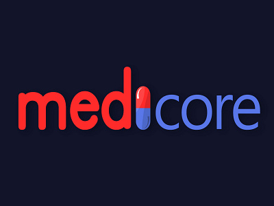 medicore logo branding design illustration logo minimal vector