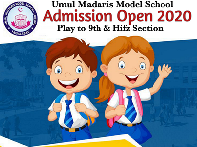 Admission open flyer for school