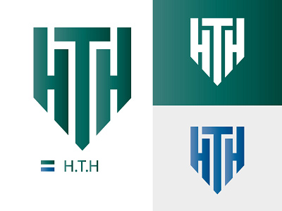 HTH MONOGRAM LOGO DESIGN app branding design flat graphic design illustration logo minimal typography vector
