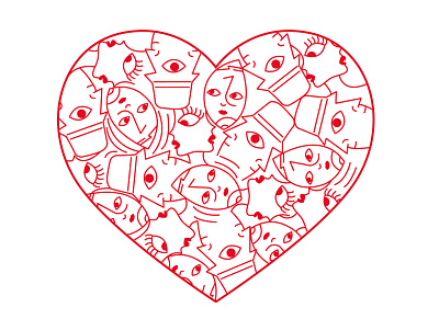 ST VALENTINE art artist boy deisigner design eyes gay girl heart icon illustration lgbtq mastra symbol
