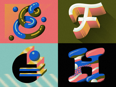 E F G H for 36 days of type