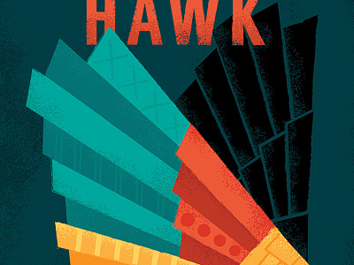 Brother Hawk Poster band poster hawk illustration native american tribal wings