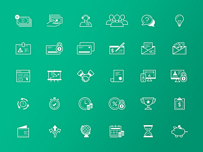 Avant Web Icon Set ach bank credit financial fintech icon iconography icons lender loan money security