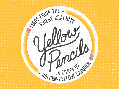 Pencil cursive hand lettered handletter pencil yellow