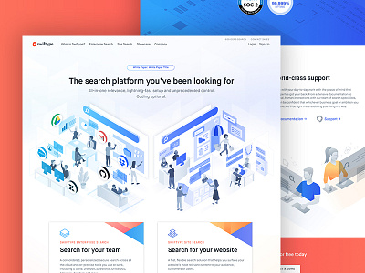 Homepage redesign and illustration character homepage. landing page isometric layout office people ui use case user web design website