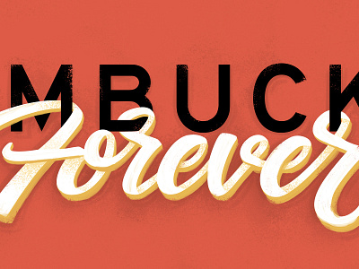 Handlettering Forever 3dfont brush font calligraphy cursive font hand lettering hiphop logo script typography