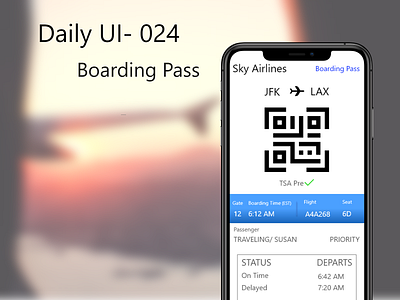 Daily UI-024 Boarding Pass