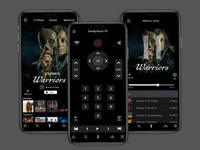 Daily UI- 025 TV App adobe xd carousel controls dailyui design challenge digital remote mobile app design mobile design mobile designer mobile tv mobile ui movie app remote remote app tv app tv design tv series uidesign ux ui uxdesign