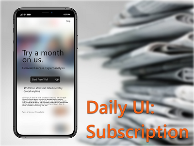 Daily UI 026  Subscription