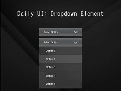 Daily UI: Dropdown Element