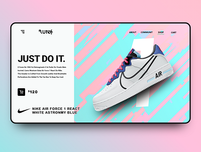 Nike Store Landing Page branding design design app footwear design minimal nike nike air store web web design webdesign