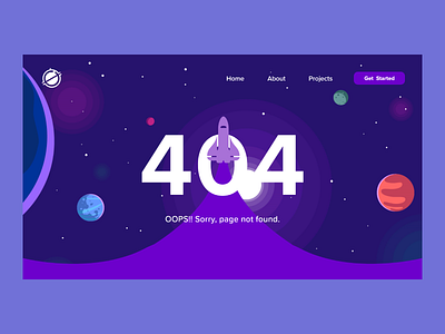 404 - Web Page 404 404page design illustration webdesign