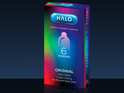 HALO Condoms box design