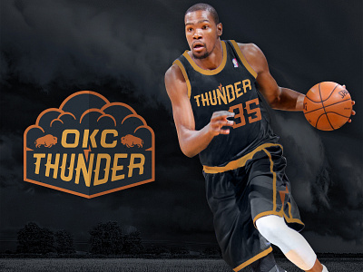 ThunderUp durant jersey logo nba oklahoma redesign thunder