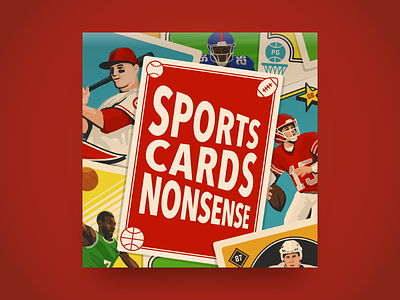 Sports Cards Nonsense card cards illustration podcast sports trading cards