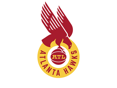 NBA Logo Redesigns: Atlanta Hawks atlanta basketball hawk hawks logo nba redesign
