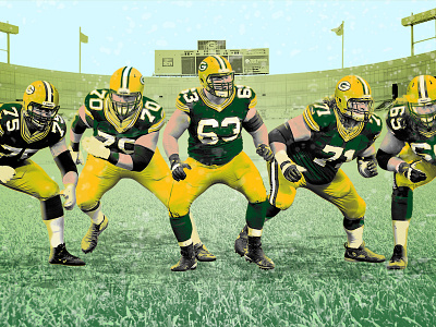 The Men Who Protect the Man football grantland green bay nfl packers photo illustration