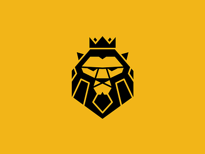 Lion crown lion logo