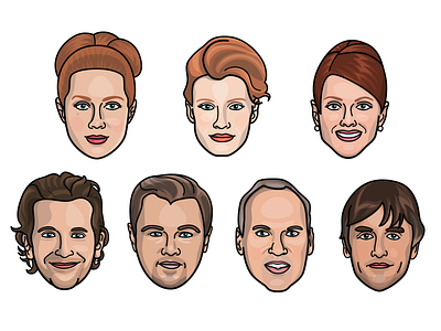 Oscars portraits 2015 illustration oscars portrait