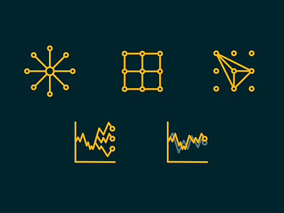 Forecasting data icons