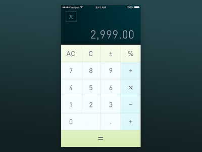 Daily UI #4 - Calculator