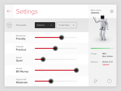 Daily UI #7 - Settings