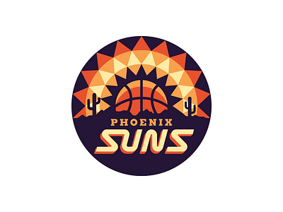 NBA Logo Redesigns: Phoenix Suns arizona basketball cactus logo nba phoenix redesign sun