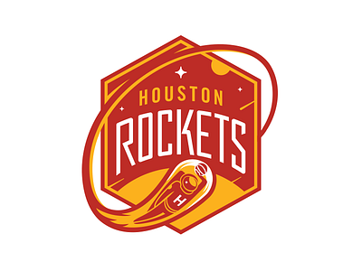 NBA Logo Redesigns: Houston Rockets astronaut basketball houston logo nba redesign rockets