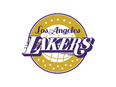 NBA Logo Redesigns: Los Angeles Lakers basketball la lakers logo los angeles nba redesign stars