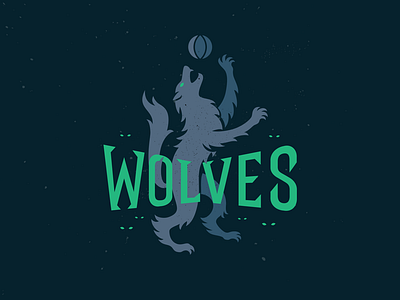 Timberwolves-Dark basketball dark logo minnesota redesign timberwolves wolf wolves