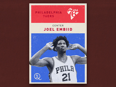 Embiid Card 76ers basketball card embiid nba philadelphia player vintage