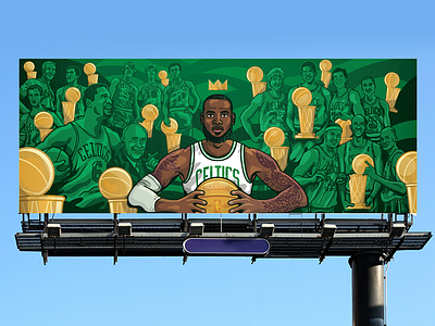 Courting The King basketball boston celtics espn lebron nba trophies