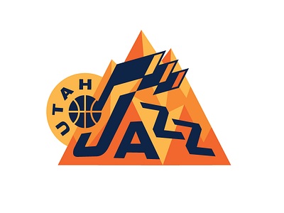 NBA Logo Redesigns: Utah Jazz basketball jazz logo mountain nba redesign team utah