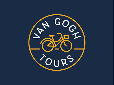 Van Gogh Tours bicycle bike logo patch tour