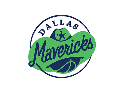 NBA Logo Redesigns: Dallas Mavericks basketball cowboy hat dallas logo mavericks nba redesign texas
