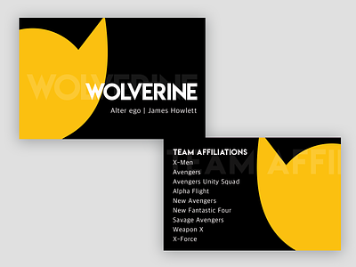 Wolverine B-card - Weekly Warmup branding design logo