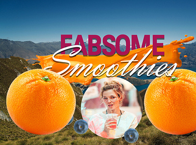 Fabsome flyer branding design illustration