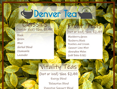 Tea Company Flyer design flyer illustration tea tea company tea flyer vector