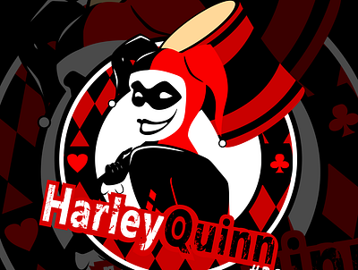 Logo - Harley Quinn design esports illustration illustrator logo logodesign vector