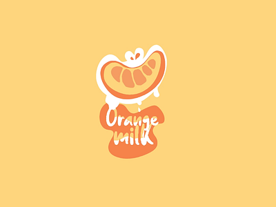 Orange milk logo