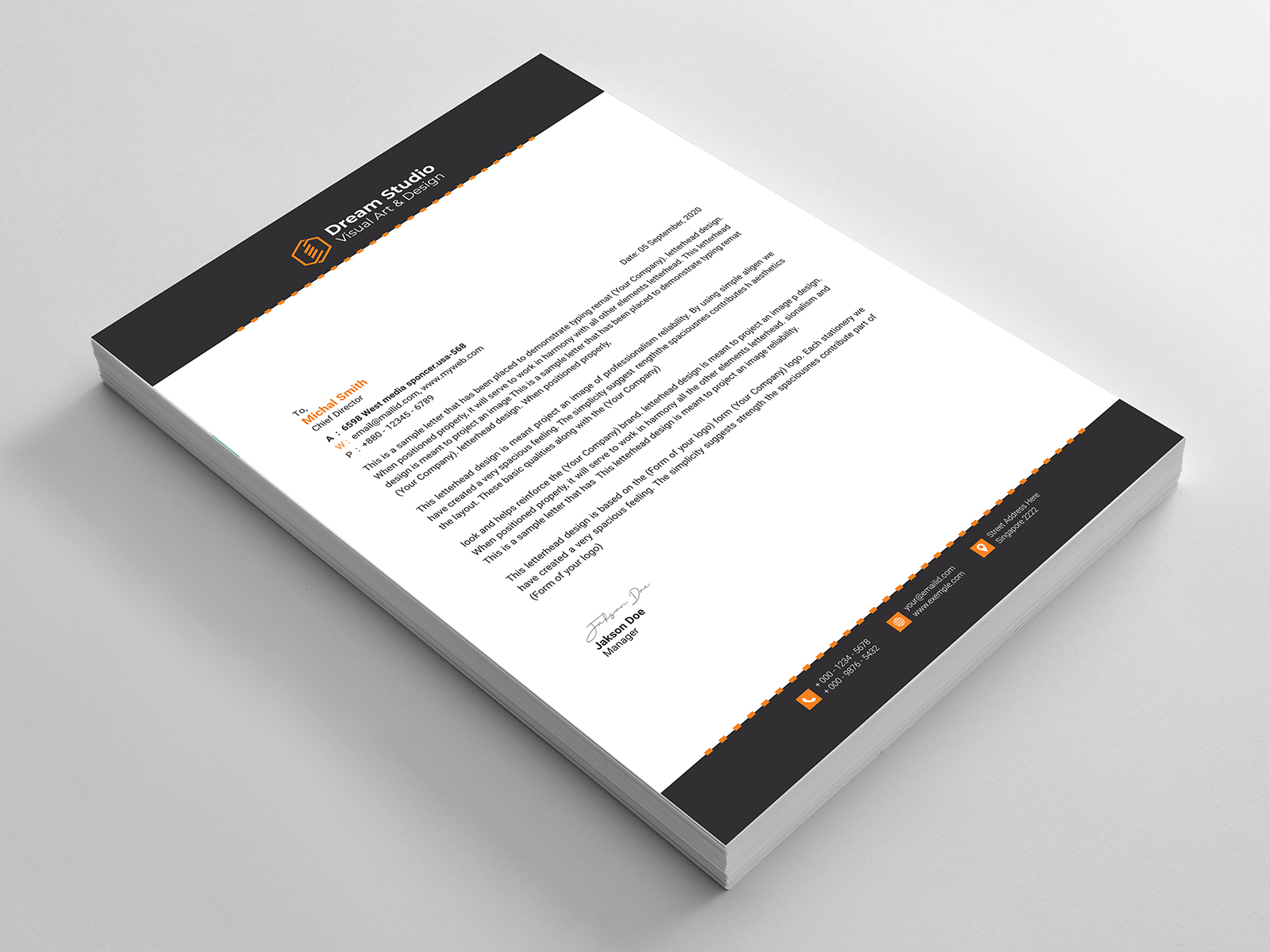 Letterhead by Naim Uddin on Dribbble