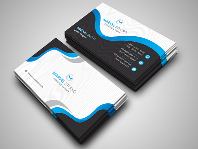 Business Card agency anchors business business card clean colorful company corporate corporate business card creative dark grey design elegant