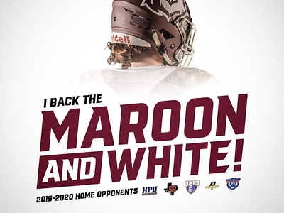 Maroon and White