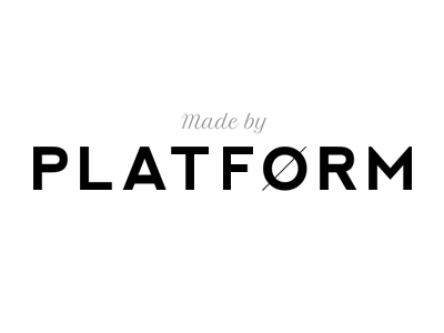 Platform black and white creative logo platform platførm web design