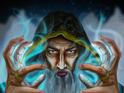 wizard drawing illustration photoshop photoshop art wizard