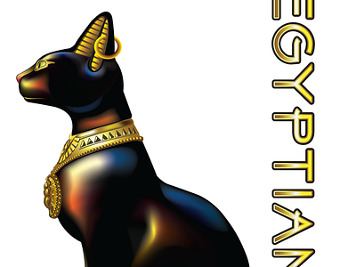 Egyptian Cat art cat illustrator logo vector