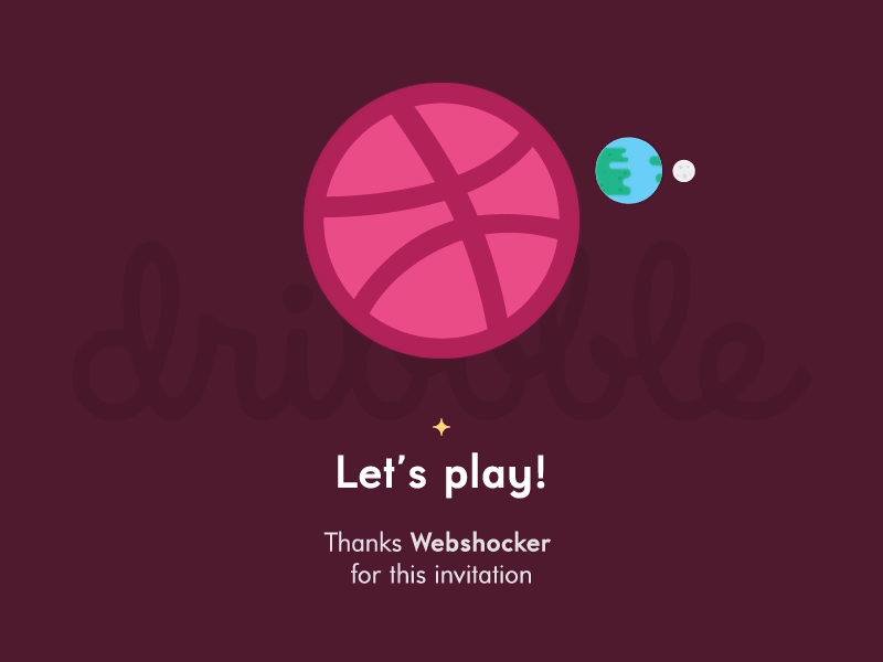 Hello Dribbble first shot hello