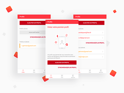 Skeerel App Screens - Profiles app ecommerce key login mobile mobile app security sign in squirrel