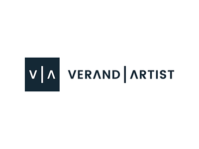 Verand'Artist Logo architecture artist geometric home house line logo premium shutter square veranda window