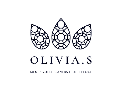 Olivia S Logo blue classy crown diamond drop expert gold leaf luxury night spa water